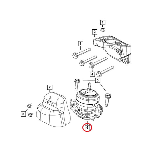Soporte Motor Jeep Grand Cherokee 6.4 (2012/2021)
