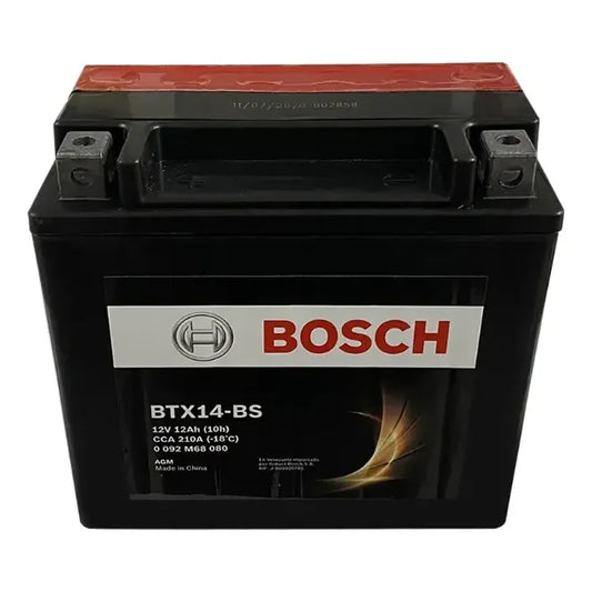 Batería Auxiliar Agm 12ah Btx14-bs Cca210 Izquierdo