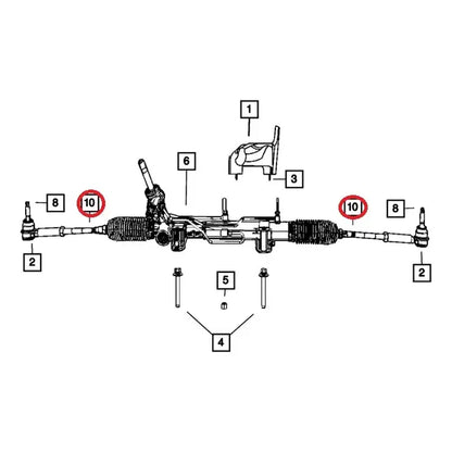 Axial Dirección Jeep Compass - Dodge Caliber 2007/2017 C