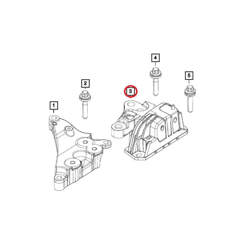 Soporte De Motor Delan Izq Jeep Renegade Compass 2.4 2017/21