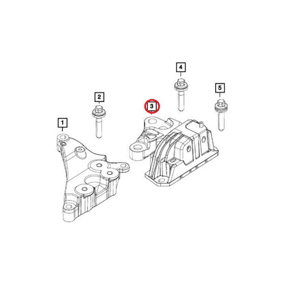 Soporte De Motor Delan Izq Jeep Renegade Compass 2.4 2017/21