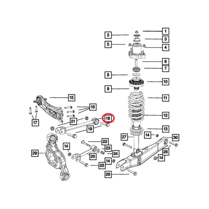 Par Bieletas Trasera Superior Dodge Journey 2.4 2.7 2009/10