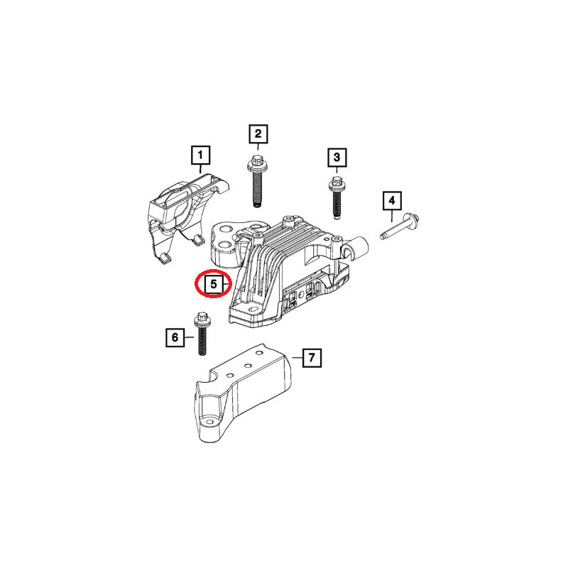 Soporte De Motor Delantero Izq Jeep Cherokee 2.4 (2014/2023)