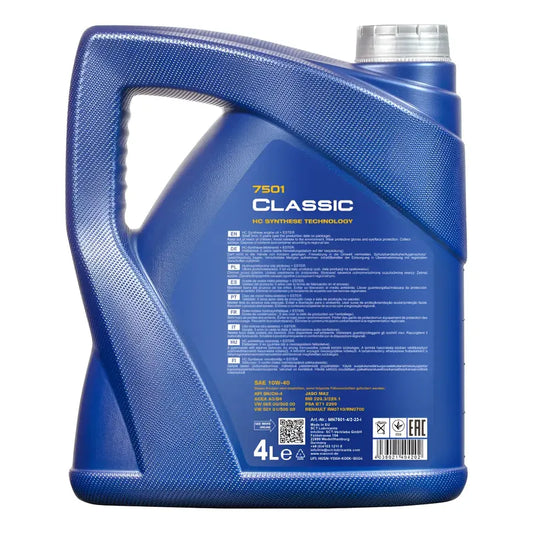 Aceite Para Motor Mannol Semi-sintético 10w-40 Para Auto/camioneta De 1 Unidad X 4l