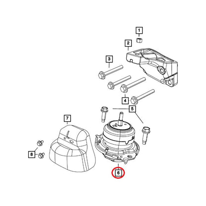 Soporte Motor Jeep Grand Cherokee 6.4 (2012/2021)