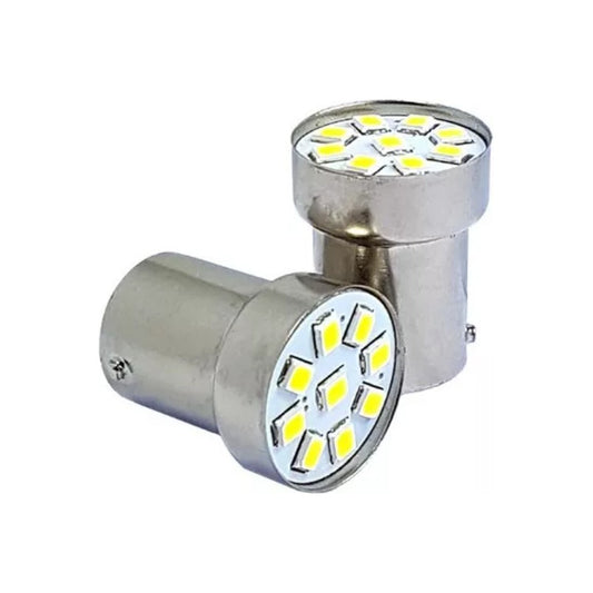 Par De Ampolletas Led 24v.  Ba15s (r5w - 8x2835smd)