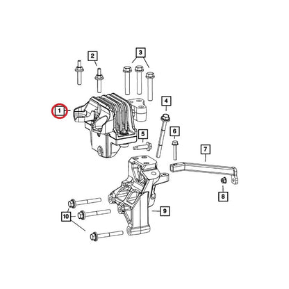 Soporte De Motor Caja Izq Dodge Journey 2.0 Diesel 2008/2011