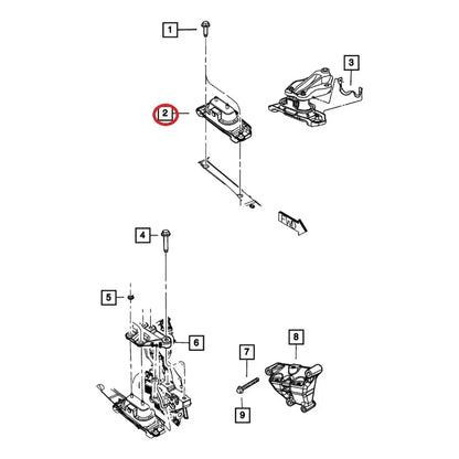 Soporte De Motor Delantero Dodge Grand Caravan 3.6 (2011/20)