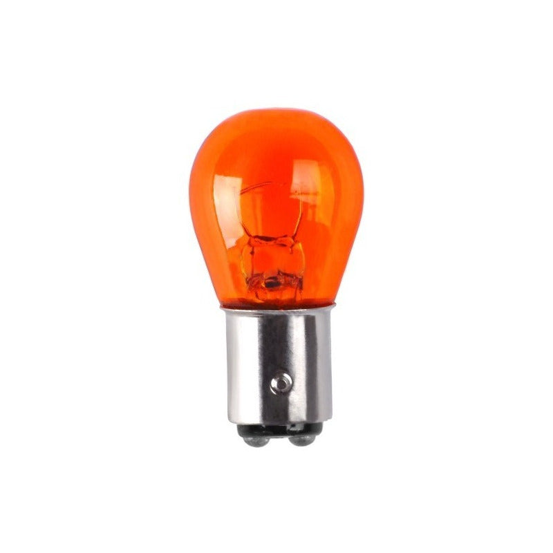 Par De Ampolletas 21/5w, 12v. Tipo Globo Grande Ambar