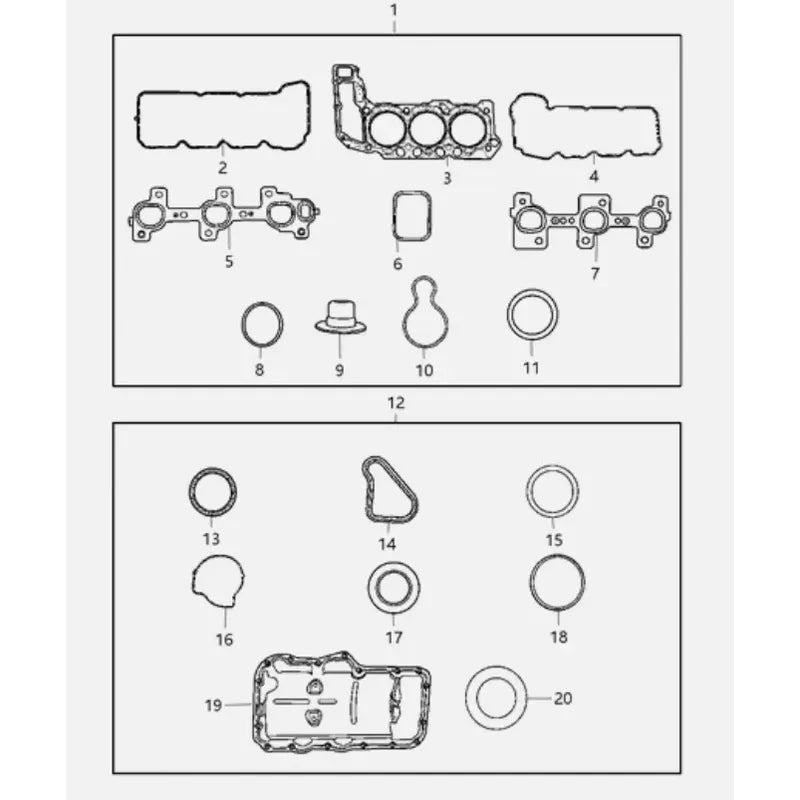 Kit Empaquetadura Motor Jeep Liberty 3.7 (2003/2007)