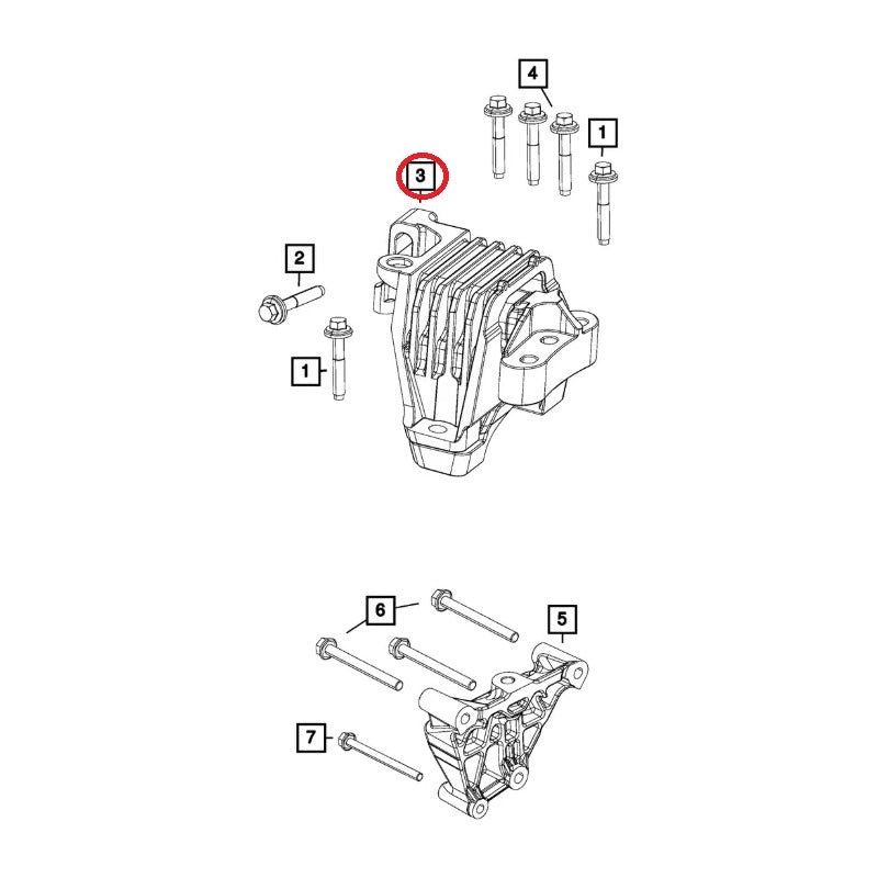 Soporte De Motor Delantero Derecho Jeep Cherokee 3.2 14/22 I