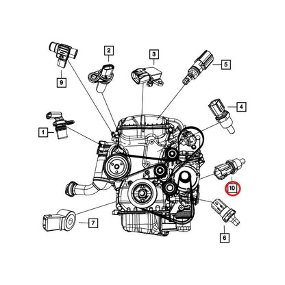 Sensor De Temperatura Dodge Journey 2.4 2009/2020
