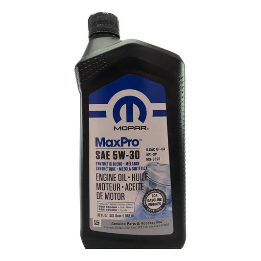 Aceite Mopar 5w30 946ml Para Bencineros