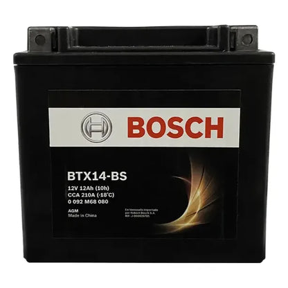 Batería Auxiliar Agm 12ah Btx14-bs Cca210 Izquierdo