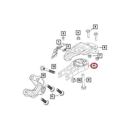 Soporte De Motor Trasero Jeep Cherokee 2.4 (2014/2018)